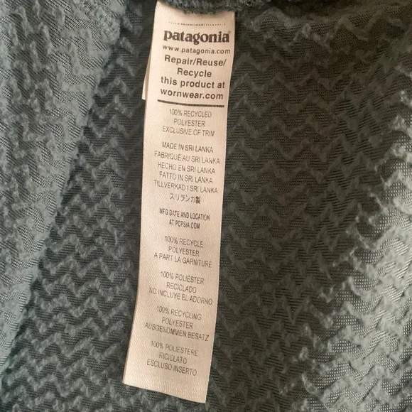 Patagonia Mens R1 Air Zip Neck Fleece Noveau Green Sz XL - Picture 10 of 12